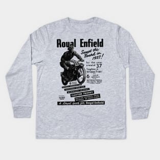 Gorgeous 1937 Royal Enfield Motorcycles Kids Long Sleeve T-Shirt